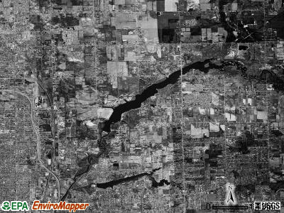 Genesee township, Michigan satellite photo by USGS