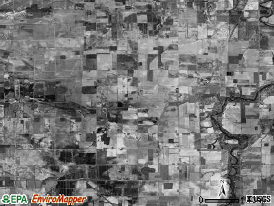 Rush township, Michigan satellite photo by USGS