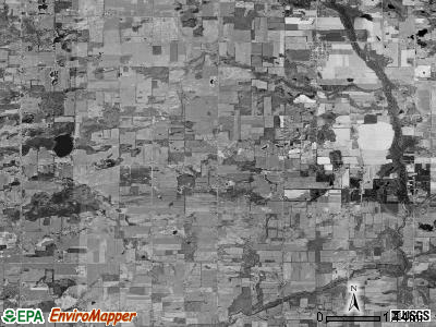 Ronald township, Michigan satellite photo by USGS