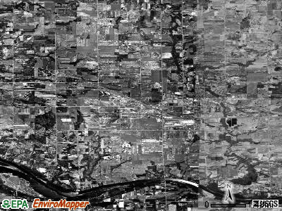 Polkton township, Michigan satellite photo by USGS