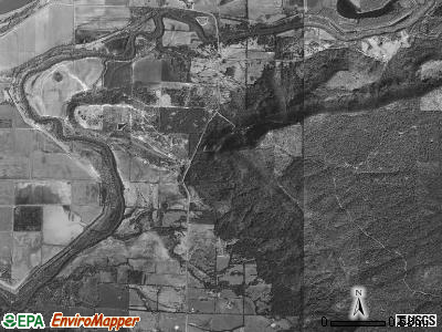 Petit Jean township, Arkansas satellite photo by USGS