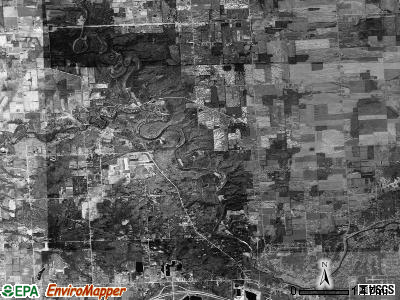 Clyde township, Michigan satellite photo by USGS