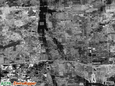 Imlay township, Michigan satellite photo by USGS