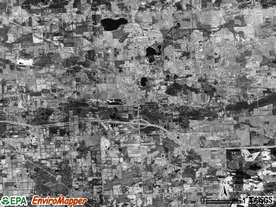Attica township, Michigan satellite photo by USGS