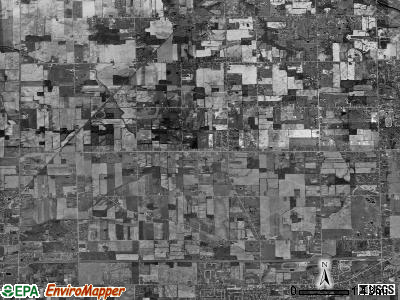Clayton township, Michigan satellite photo by USGS