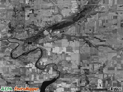 Lyons township, Michigan satellite photo by USGS
