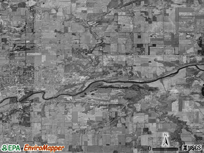 Ionia township, Michigan satellite photo by USGS