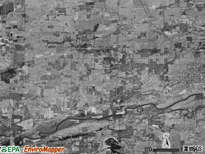 Easton township, Michigan satellite photo by USGS
