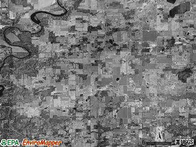 Keene township, Michigan satellite photo by USGS