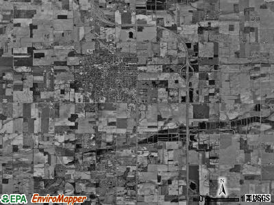 Bingham township, Michigan satellite photo by USGS