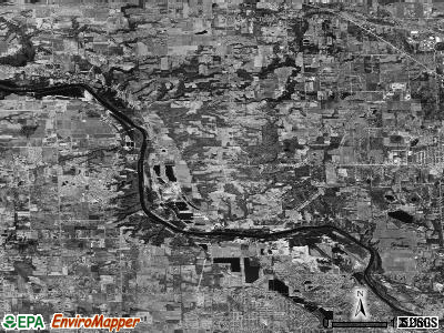 Tallmadge township, Michigan satellite photo by USGS