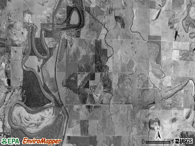 Garden township, Arkansas satellite photo by USGS