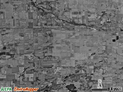 Ovid township, Michigan satellite photo by USGS