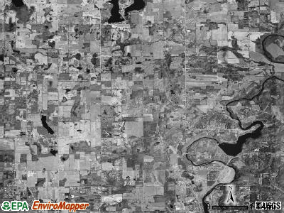 Vergennes township, Michigan satellite photo by USGS