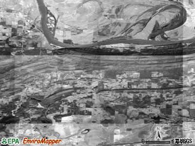 Houston township, Arkansas satellite photo by USGS