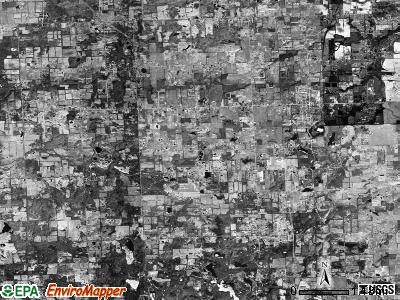 Dryden township, Michigan satellite photo by USGS