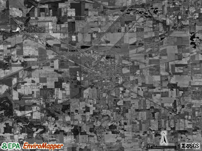 Vernon township, Michigan satellite photo by USGS