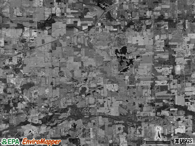 Bennington township, Michigan satellite photo by USGS