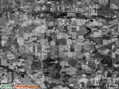 Shiawassee township, Michigan satellite photo by USGS