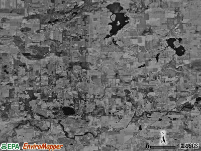 Victor township, Michigan satellite photo by USGS