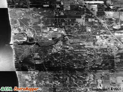 Port Sheldon township, Michigan satellite photo by USGS