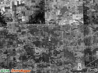 Columbus township, Michigan satellite photo by USGS