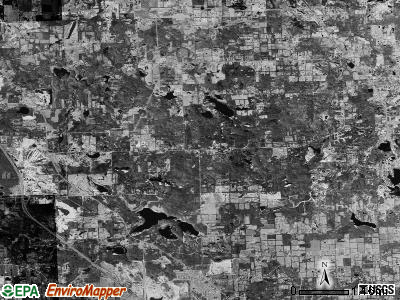 Groveland township, Michigan satellite photo by USGS