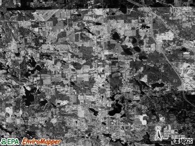 Holly township, Michigan satellite photo by USGS