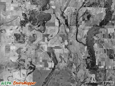 Cotton Plant township, Arkansas satellite photo by USGS