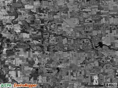 Burns township, Michigan satellite photo by USGS