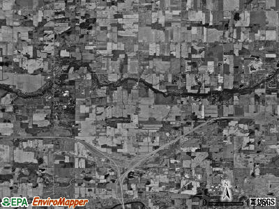 Watertown township, Michigan satellite photo by USGS