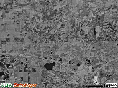 Bath township, Michigan satellite photo by USGS
