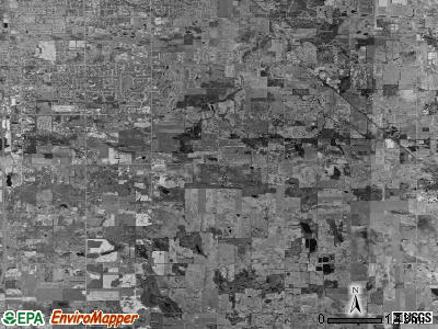 Gaines township, Michigan satellite photo by USGS