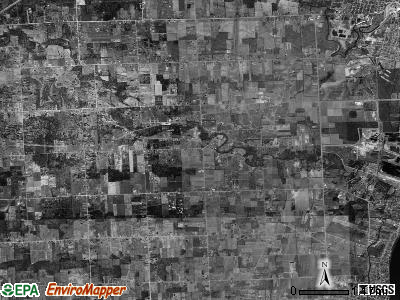 China township, Michigan satellite photo by USGS