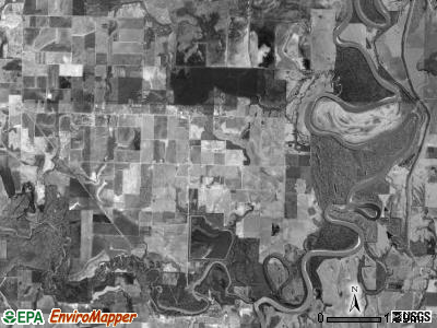 Des Arc township, Arkansas satellite photo by USGS