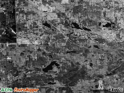 Springfield township, Michigan satellite photo by USGS