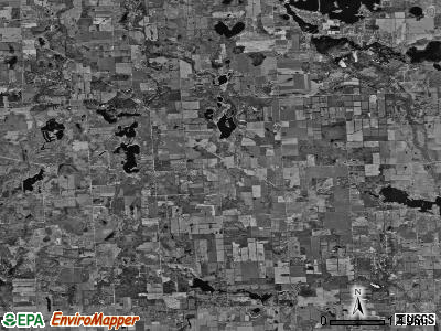 Deerfield township, Michigan satellite photo by USGS