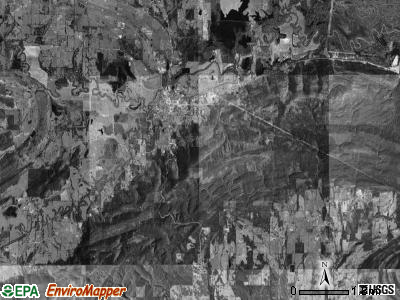 Danville township, Arkansas satellite photo by USGS