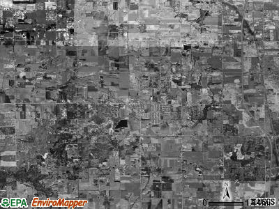 Dorr township, Michigan satellite photo by USGS