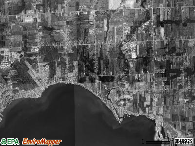 Ira township, Michigan satellite photo by USGS