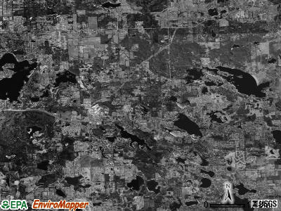 White Lake township, Michigan satellite photo by USGS