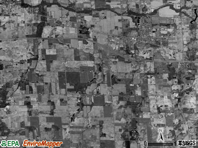 Leroy township, Michigan satellite photo by USGS