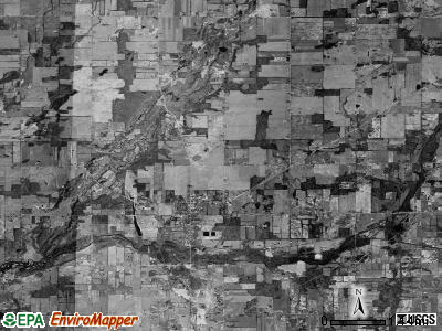 Vermontville township, Michigan satellite photo by USGS