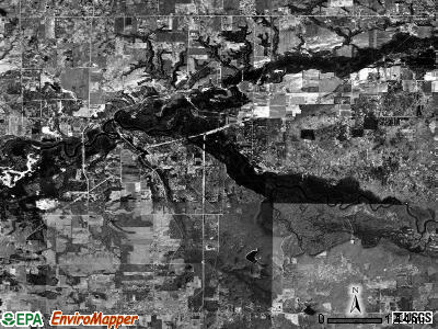 Manlius township, Michigan satellite photo by USGS