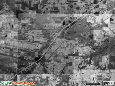 Ward township, Arkansas satellite photo by USGS