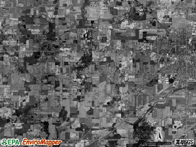 Carmel township, Michigan satellite photo by USGS