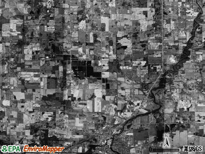 Eaton Rapids township, Michigan satellite photo by USGS