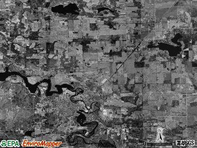 Allegan township, Michigan satellite photo by USGS