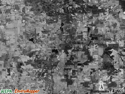 Bunker Hill township, Michigan satellite photo by USGS