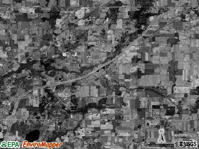 Walton township, Michigan satellite photo by USGS